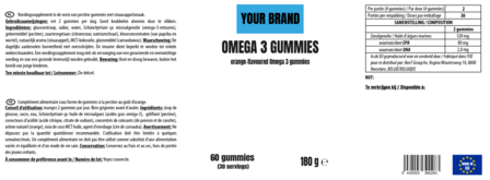 White label Omega 3 gummies